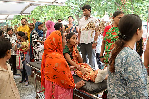 Doctors protest in New Delhi